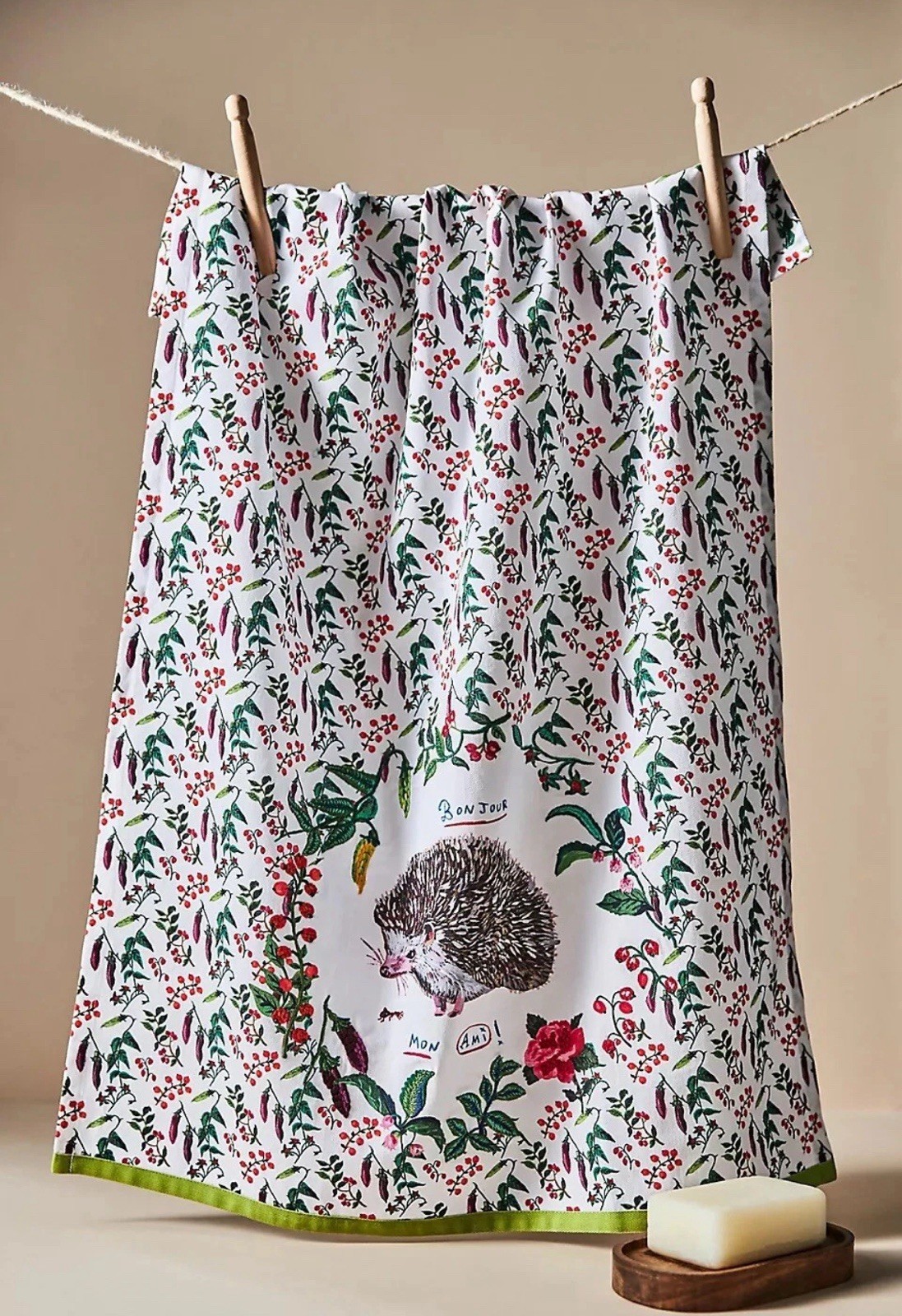New With Tags Nathalie Lete Hedgehog Dish Towel In Bag Dishtowel Anthropologie