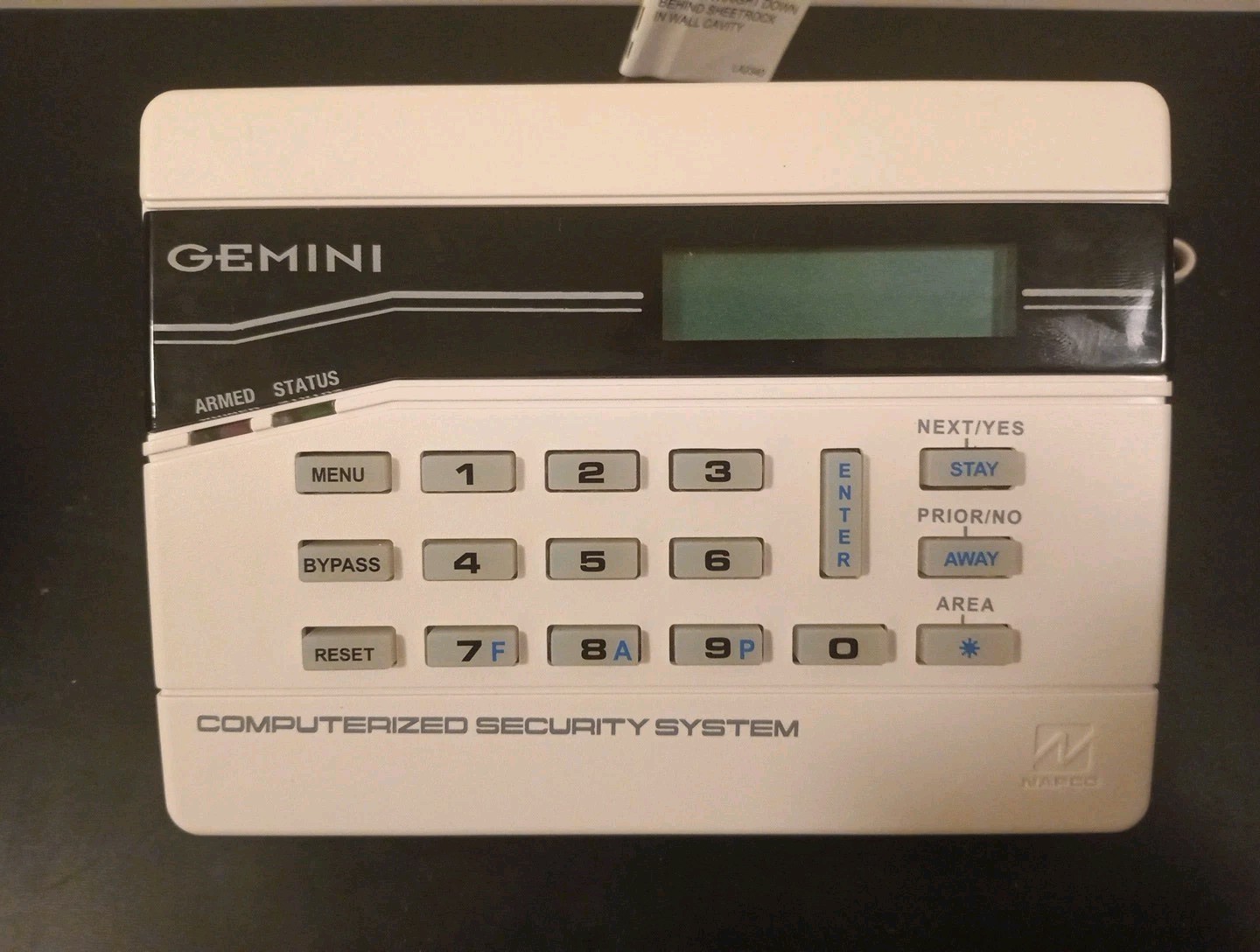 NAPCO GEMINI Security Keypad GEM-K4RF