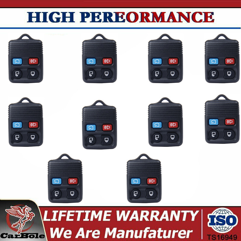 10 PCS Keyless Entry Remote Control Car Key Fob For Ford Mercury Mazda Focus