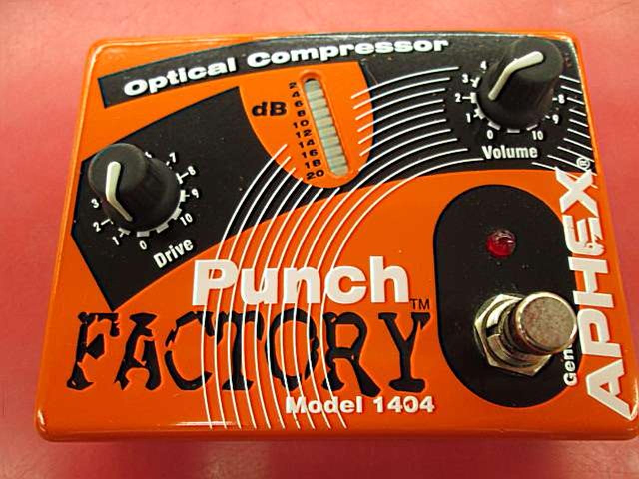 APHEX Punch Factory Distortion Pedal Guitar Effects Unit Vintage Excellent