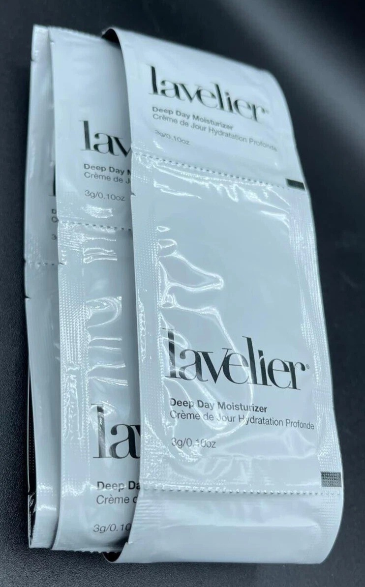 Lavelier Deep Day Moisturizer~ 12 SAMPLE PACKETS 3g~0.10oz Each