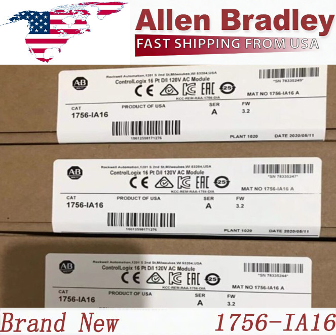 1756-IA16 AB ControlLogix 16Pt AC Input Module Sealed Free Delivery