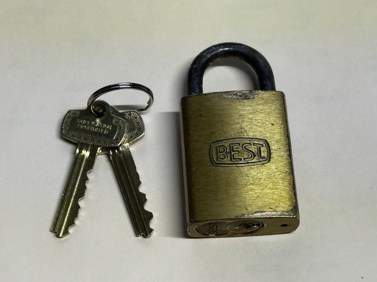 BEST DORMAKABA GROUP 11B SERIES BRASS BODY PADLOCK STAINLESS STEEL SHACKLE