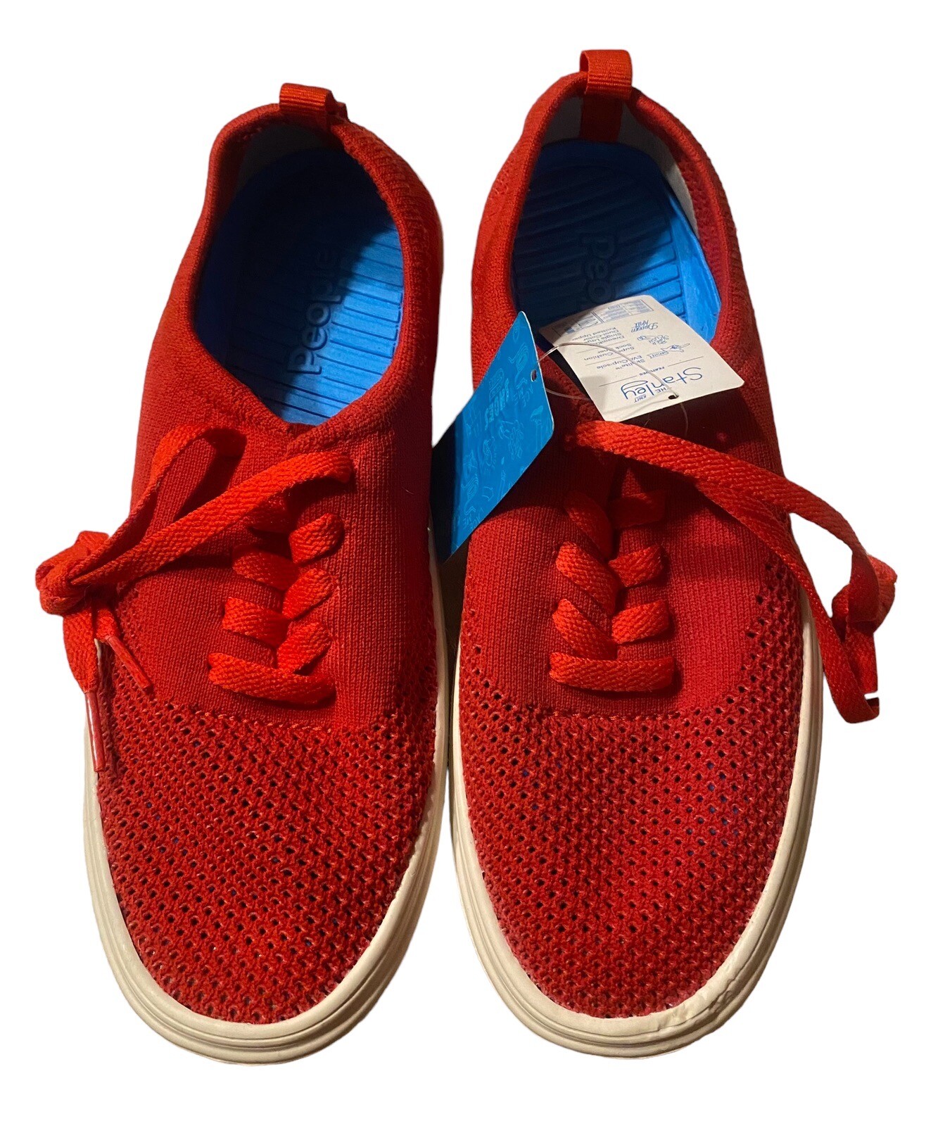 New People Footwear Stanley Knit UNISEX Red Mesh Skylite Fashion Sneaker W-8 M-6