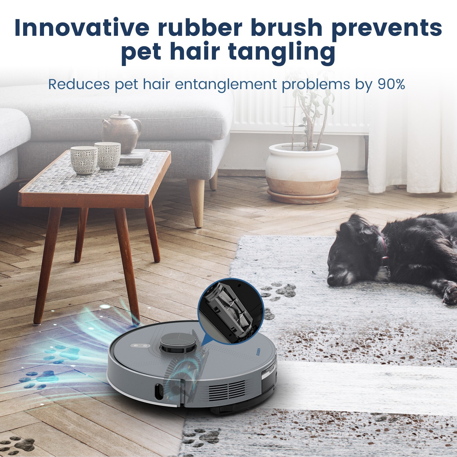 5500Pa AIRROBO T25+ Self-Emptying Robotic Robot Vacuum and Mop 240Min US