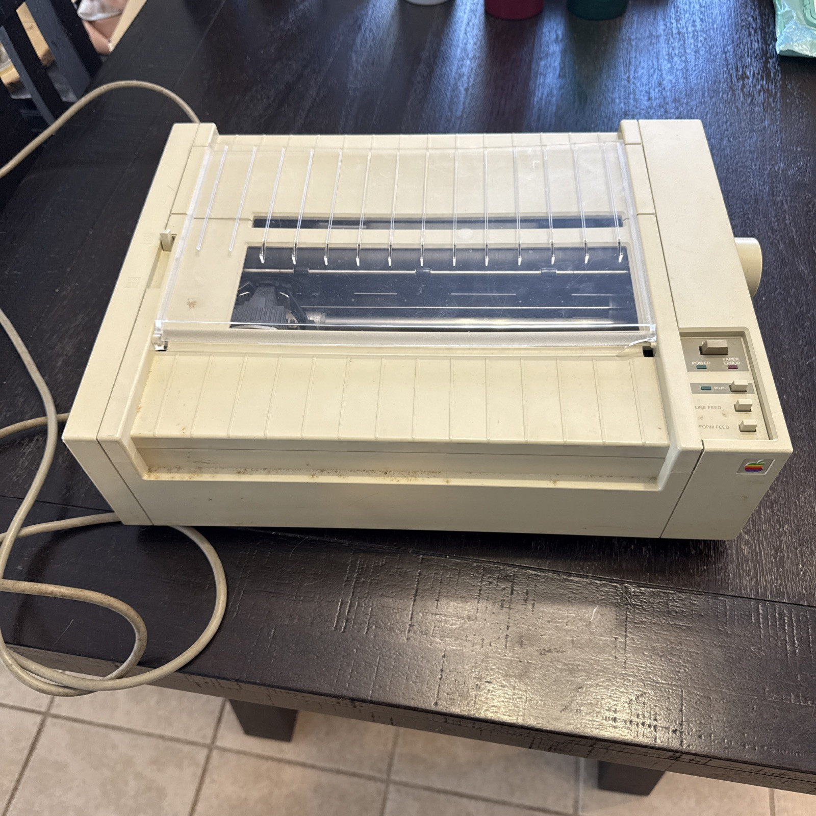 Vintage Apple ImageWriter A9M030 Printer Powers On