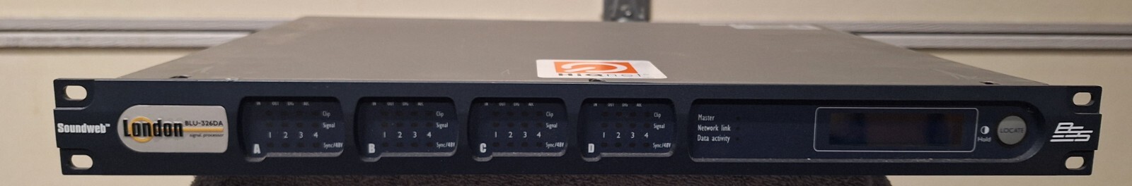 Soundweb London BSS BLU-326DA Signal Processor w/ 1 card