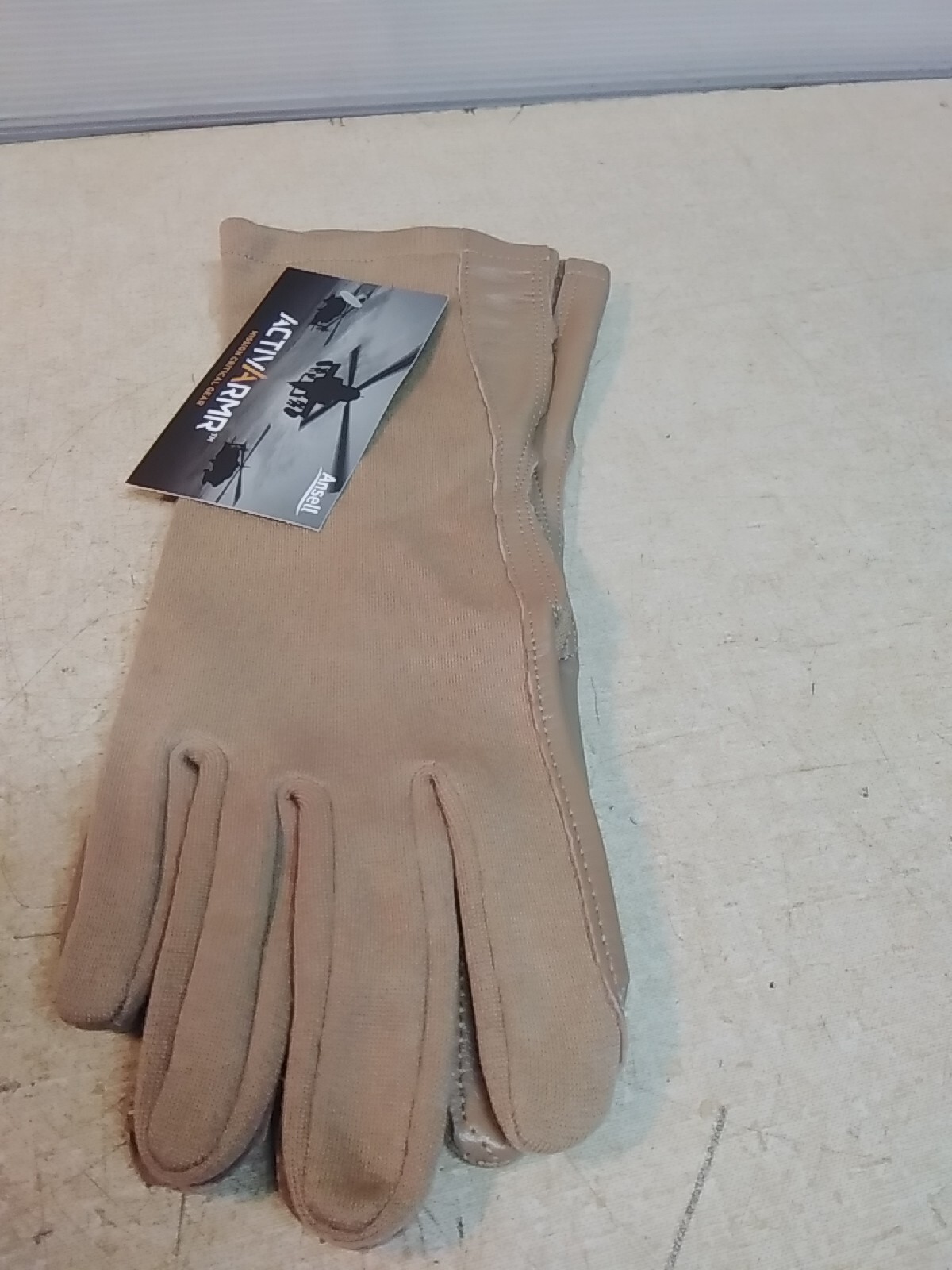 Ansell Hawkeye ActivArmr Flyer Tan 46-401 Size 8 Gloves