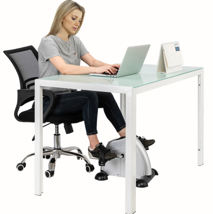 Mini Exercise Bike Under Desk Bike Leg & Arm Pedal Trainer Fitness home gym US