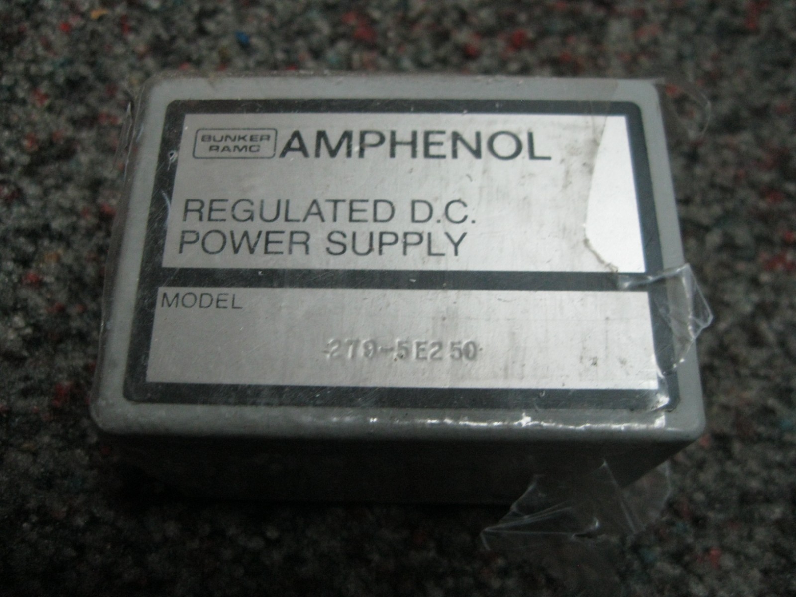 New Old Stock Amphenol Bunker Ramo Regulated DC Power Supply Model 279-5E250