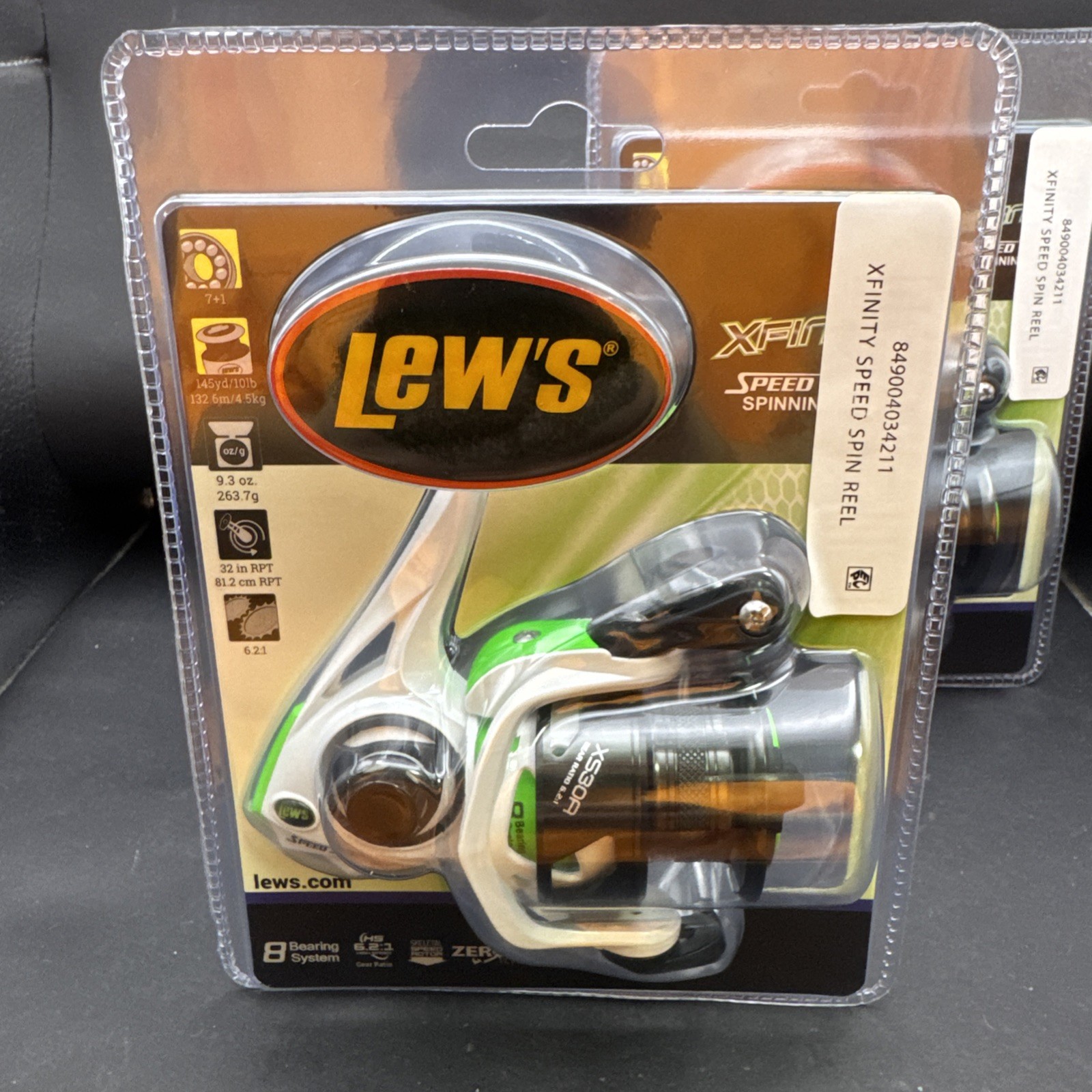 *LOT OF 2* LEW'S XFINITY SPEED SPIN XS30A 6.2:1 SPINNING REEL CLAM PACK