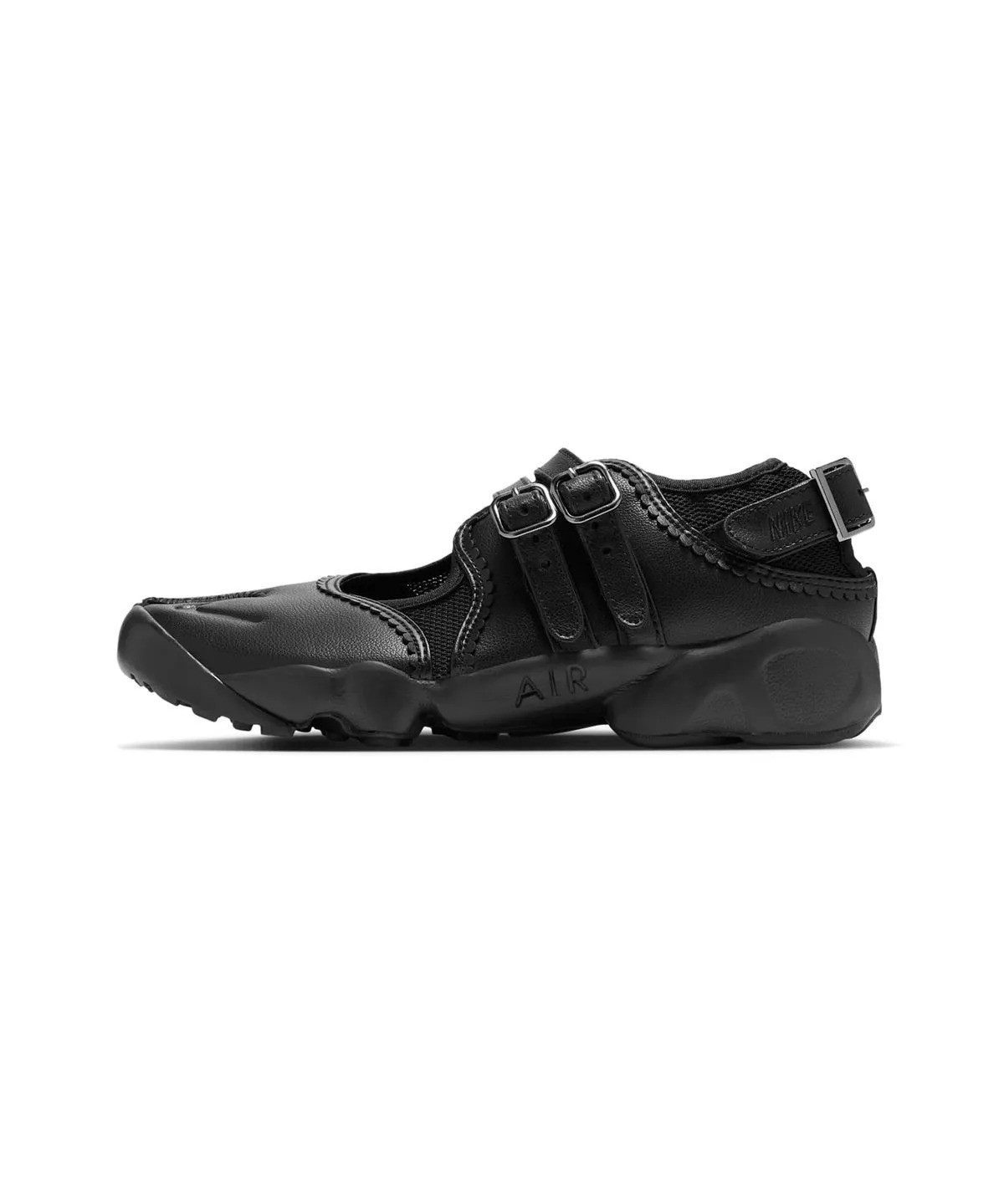Nike Air Rift Triple Black Buckle Strap Womens Sneakers Mary Jane IB8881-001