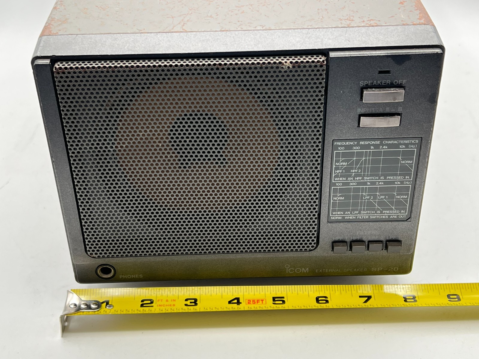ICOM SP-20 External Speaker Ham Radio Japan - Untested