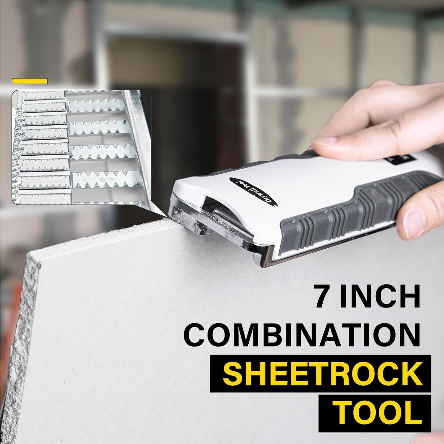 Compact Drywall Rasp Tool with Bi-Directional Teeth - Perfect for Home Projects