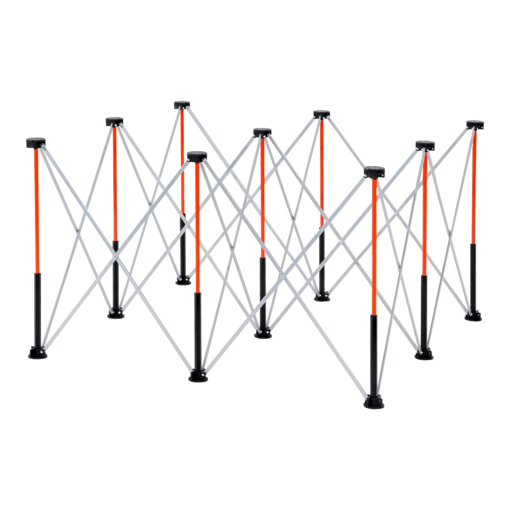 Portable Folding Workstand 3500lb Capacity Orange Aluminum Stand