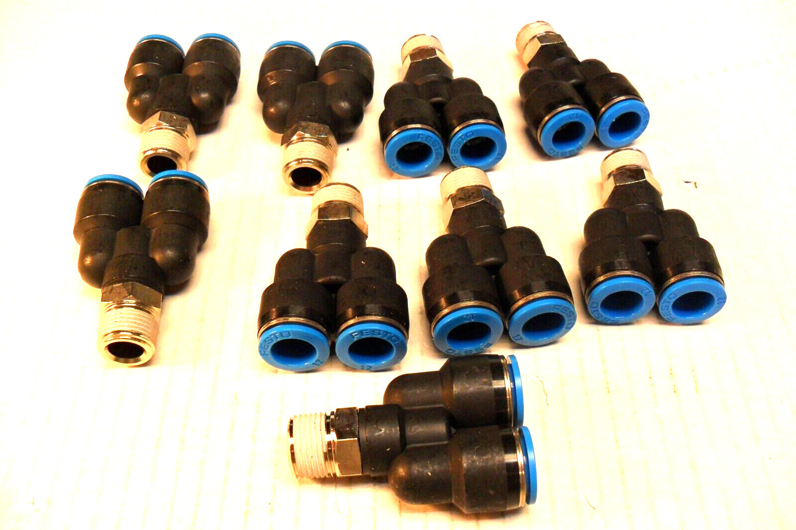 QTY 9 - 153146 - FESTO Push-in Y-fitting QSY-3/8-12 NEW USA SELLER