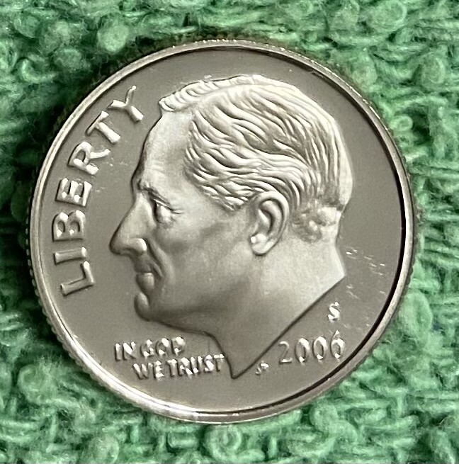 2006-S  **PROOF**  ROOSEVELT DIME ROLL - NICE COIN - L@@K AT PICTURES!!!!!