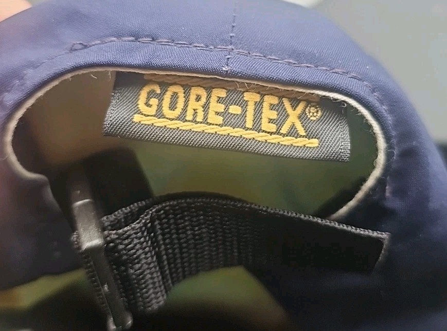 Payne Stewert Gore-Tex Strap Back Hat Rare Blue Tartan Euc Lightweight