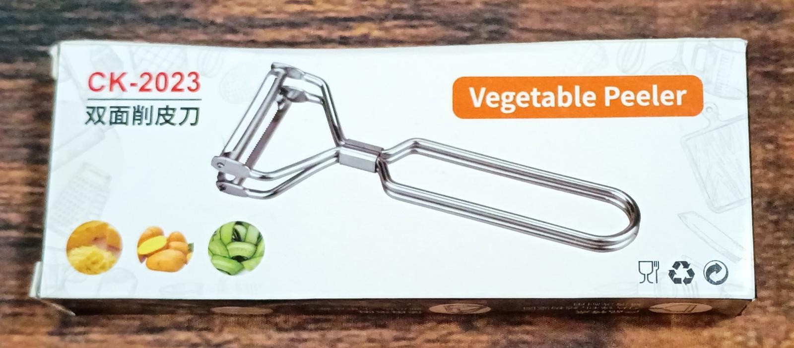 CK-2023 Stainless Steel Double-Sided Vegetable Peeler