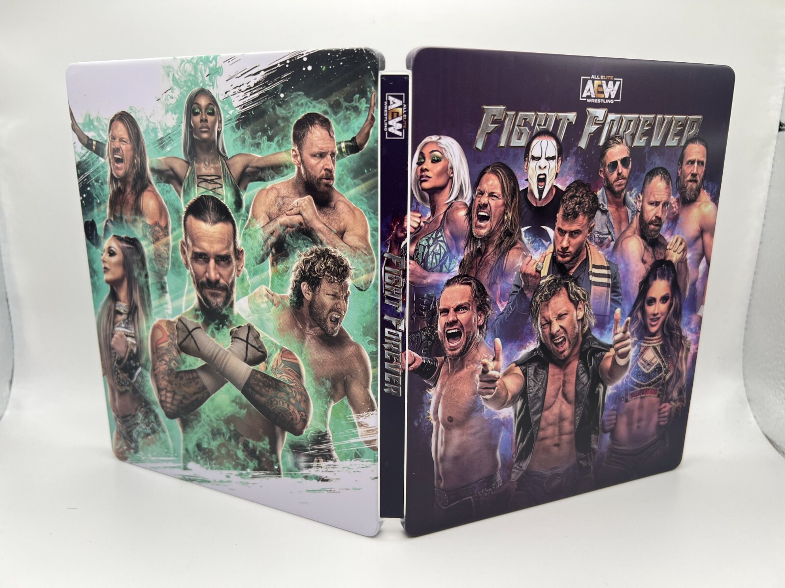 AEW Fight Forever Custom Made G2 Steelbook Case PS5/PS4/Xbox (No Game) New