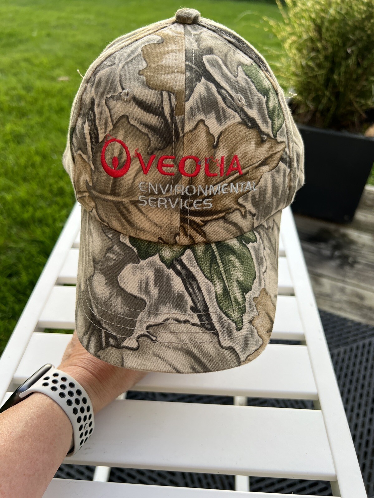 OVEOLIA Environmental Services Camouflage Hat Cap Strap Buckle Adj