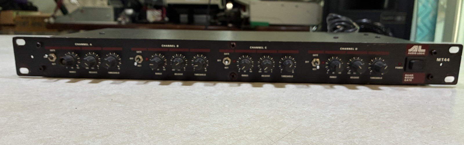 Audio Logic MT44 Quad Noise Gate Rack Unit – WORKS
