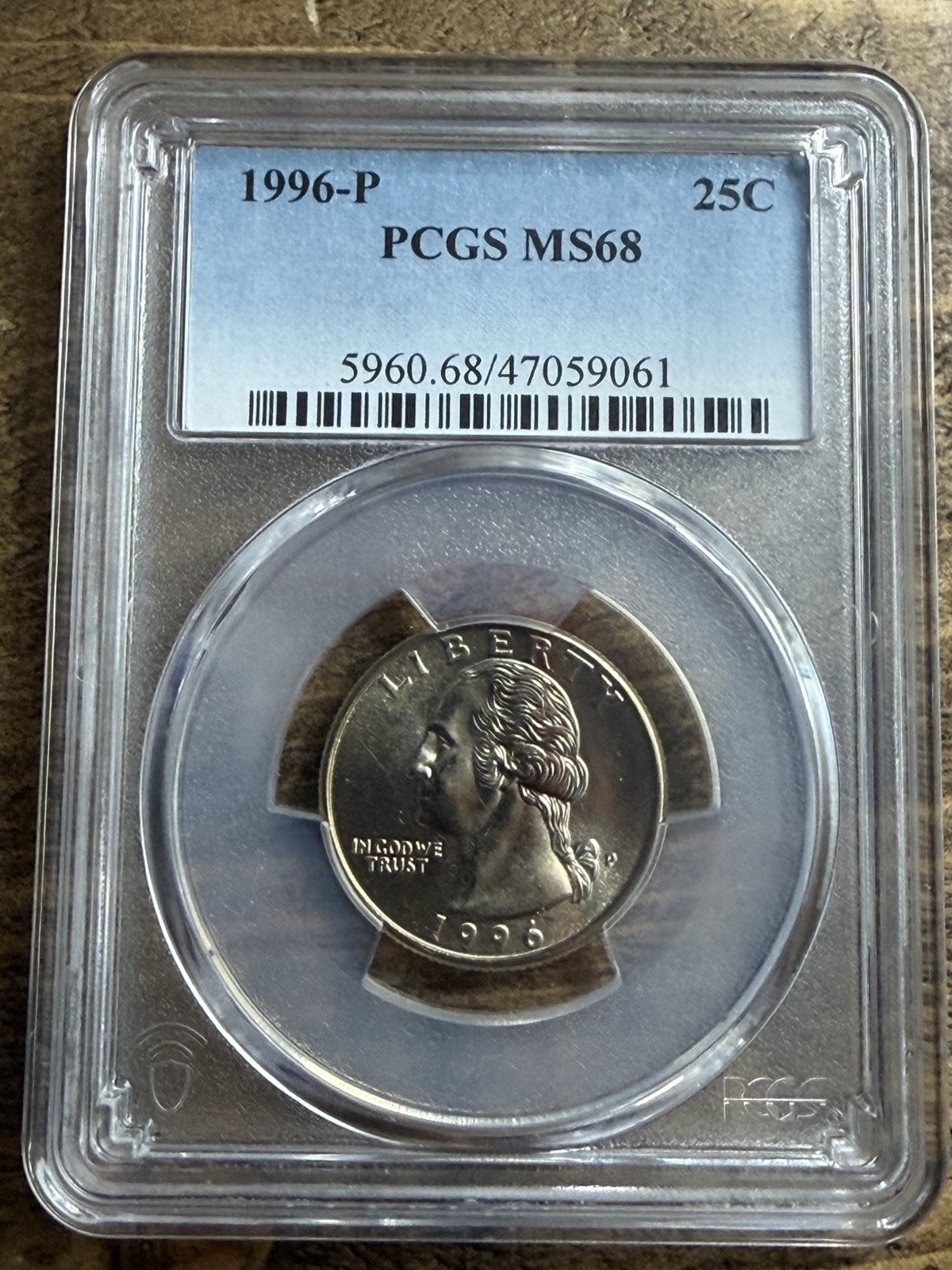 🔥Reduced Price🔥 - 1996 P - 25c Washington - PCGS MS 68 - TOP Pop. (130/0)