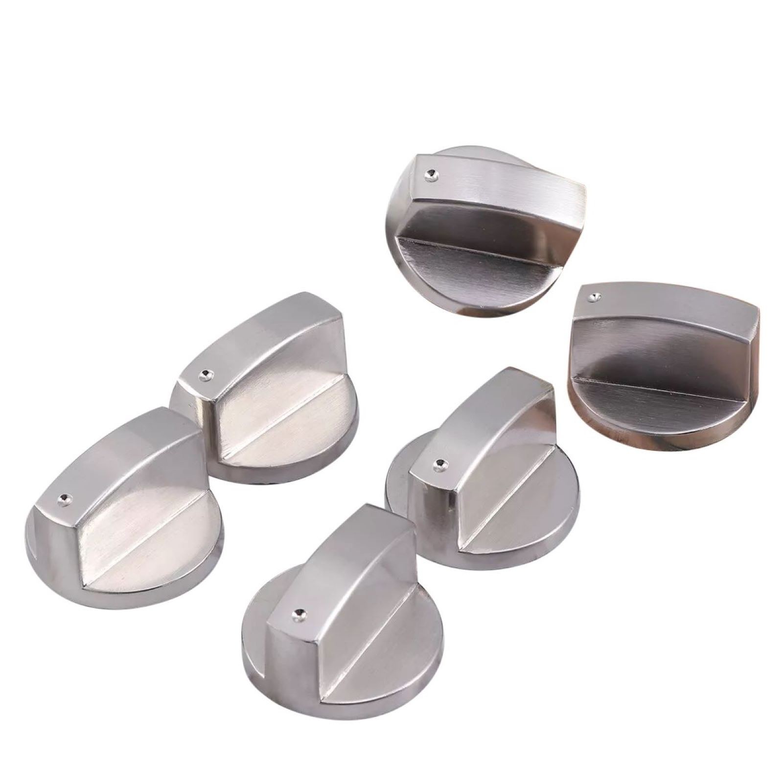6pcs Universal Gas Stove Knobs Cooker Oven Kitchen Control Metal Replace
