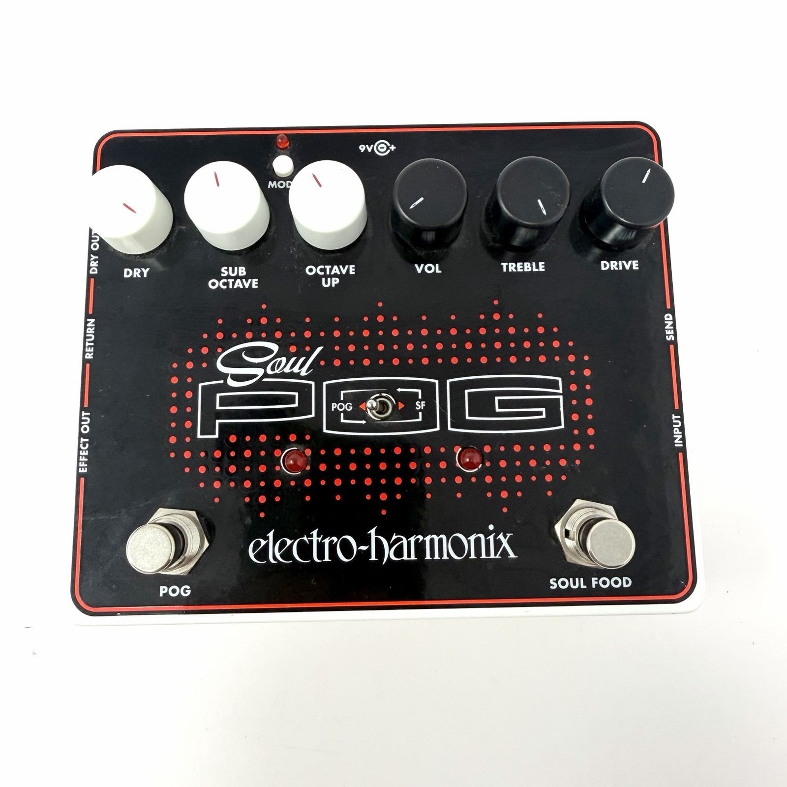 Electro Harmonix Soul POG Polyphonic Octave Generator Overdrive Effects Pedal