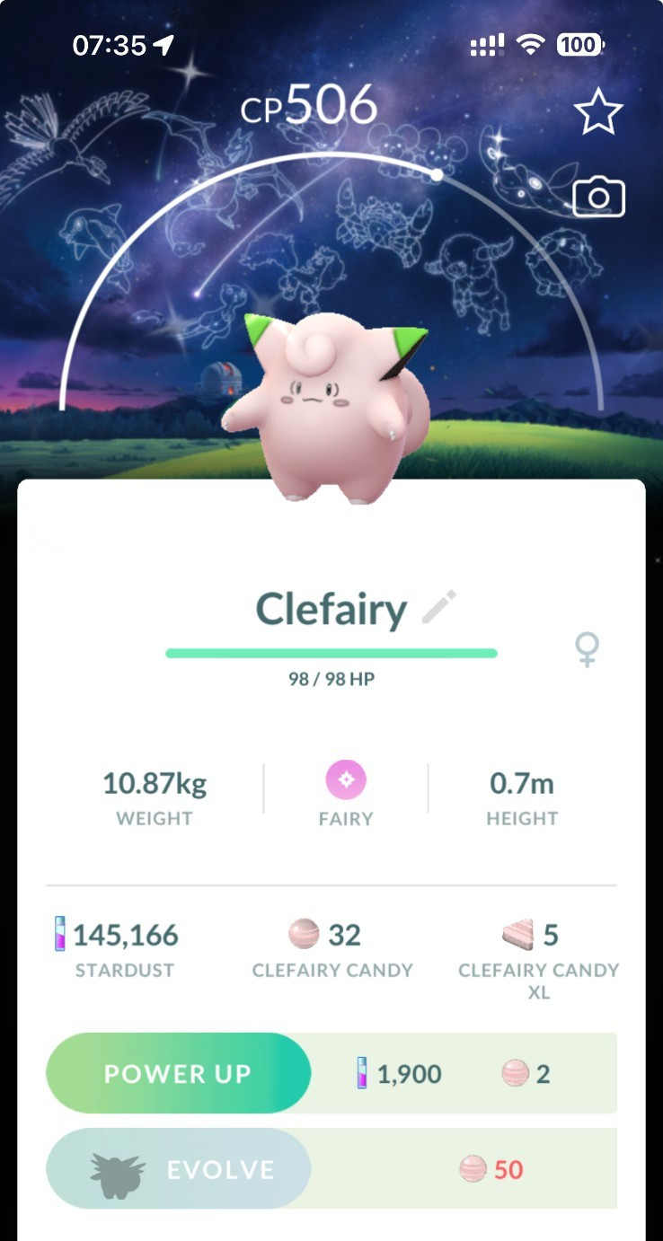 Shiny Clefairy Astronomical Observatory Background Japan event - TRADE
