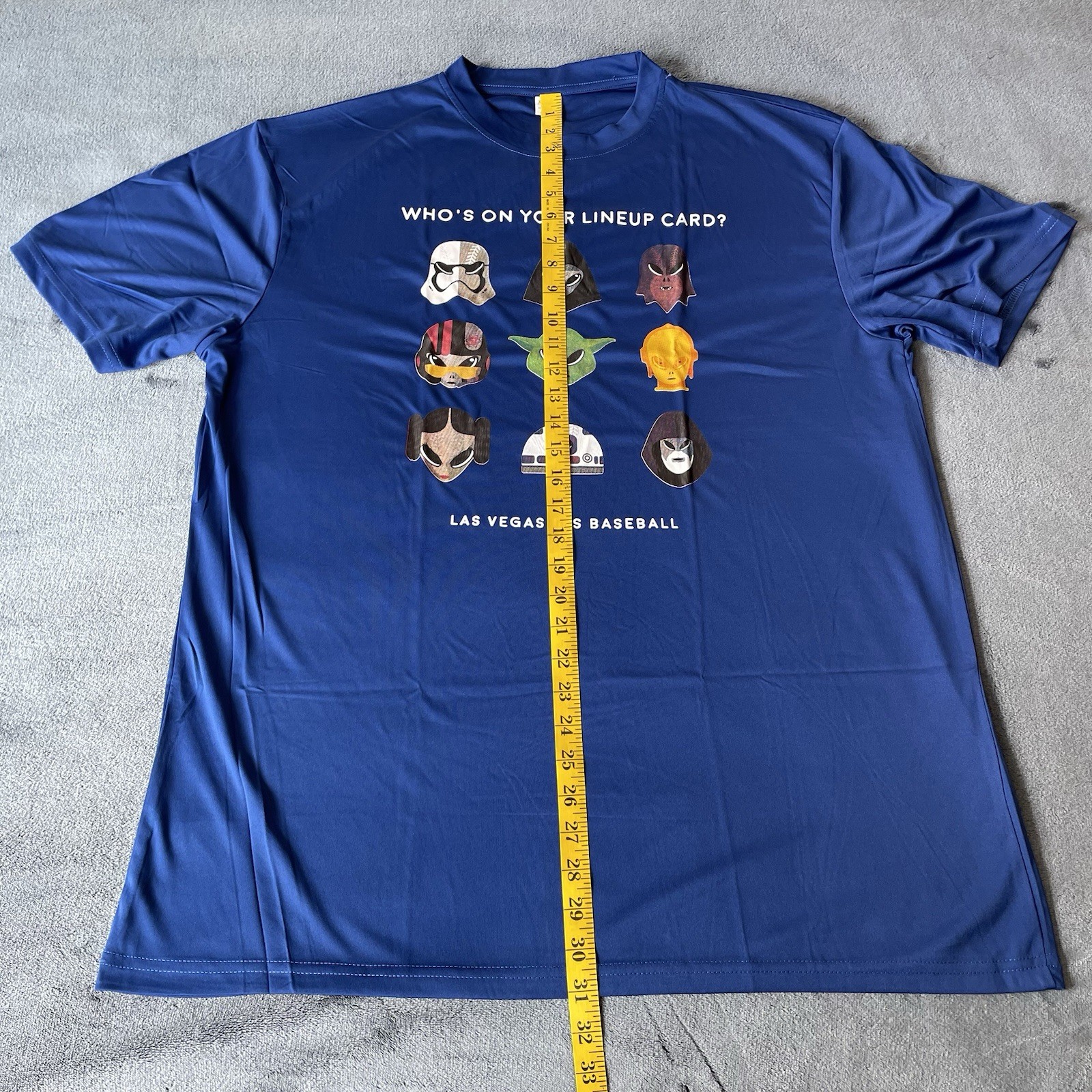 Las Vegas 51’s Star Wars Short Sleeve Blue T-Shirt SGA XL