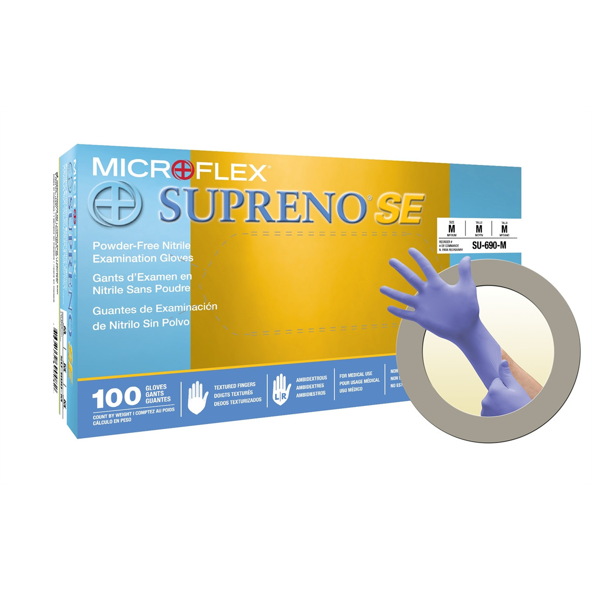 Microflex SU-690-XL SUPRENO SE SU-690 NITRILE GLOVES XL