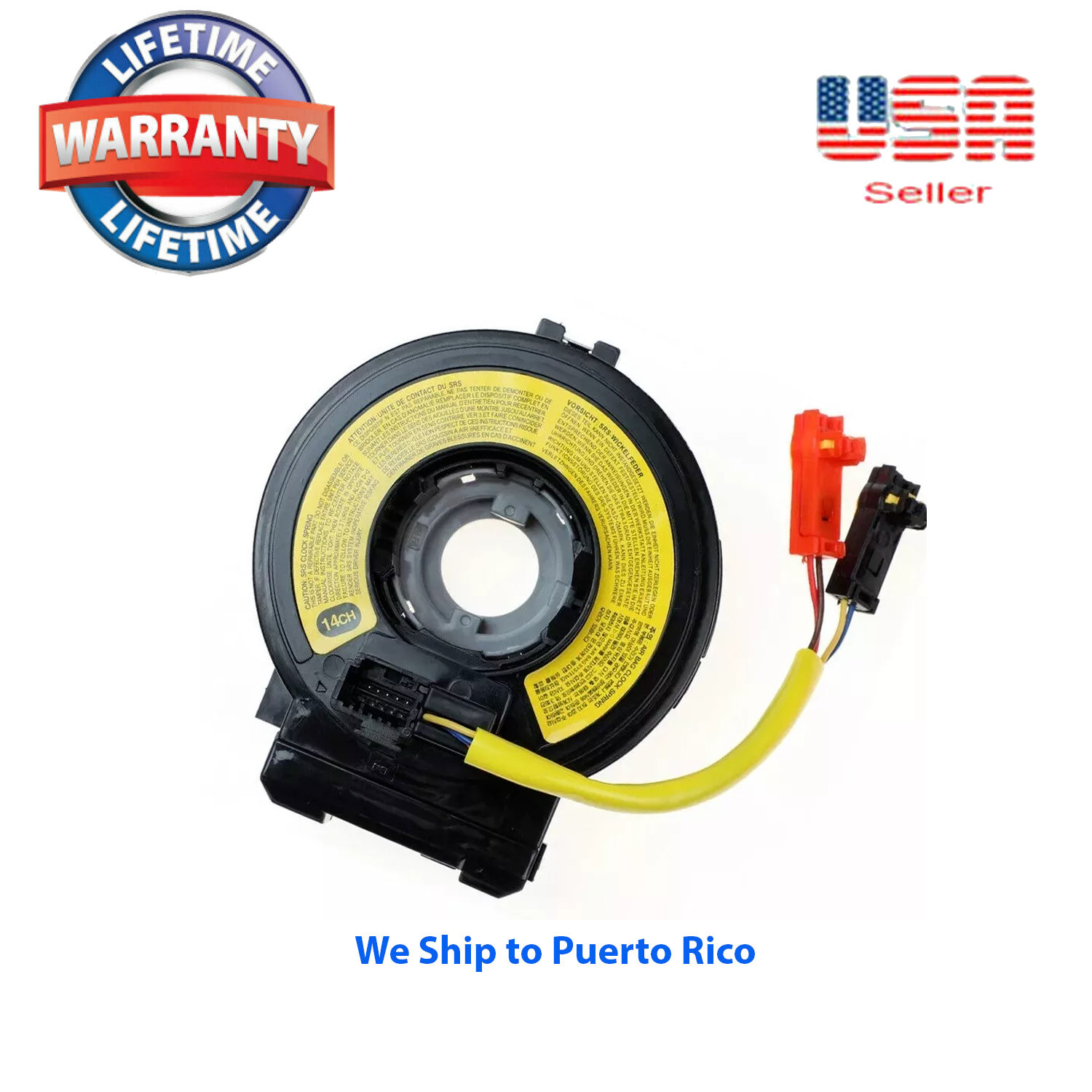 93490-3M000 Clock Spring Fit Hyundai Genesis Without heated Steering Wheel 09-14