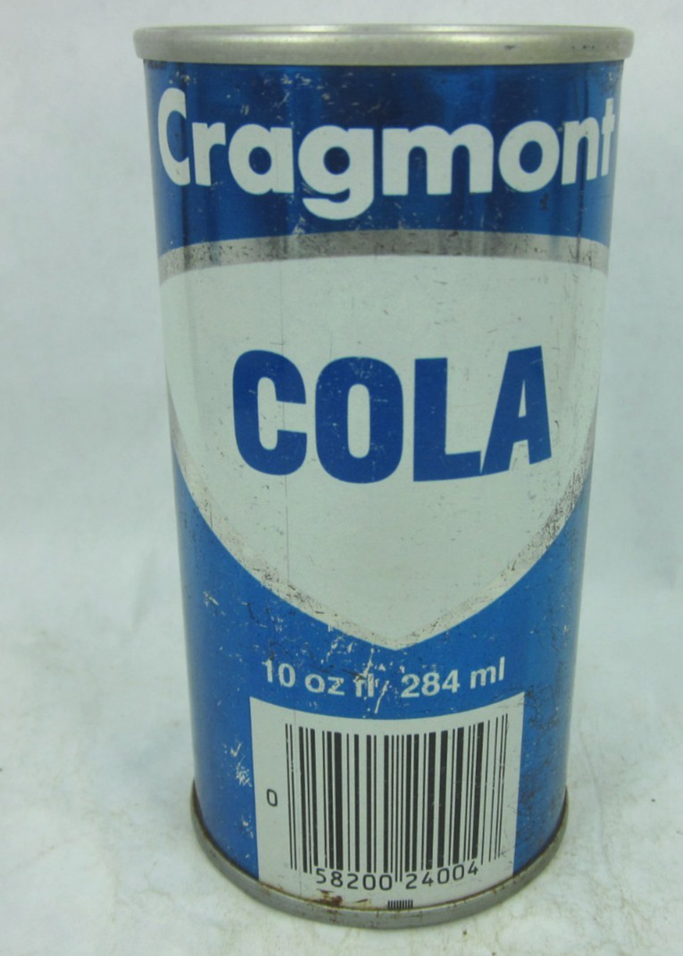 Cragmont COLA soda pop can 10 oz Vancouver BC Canada