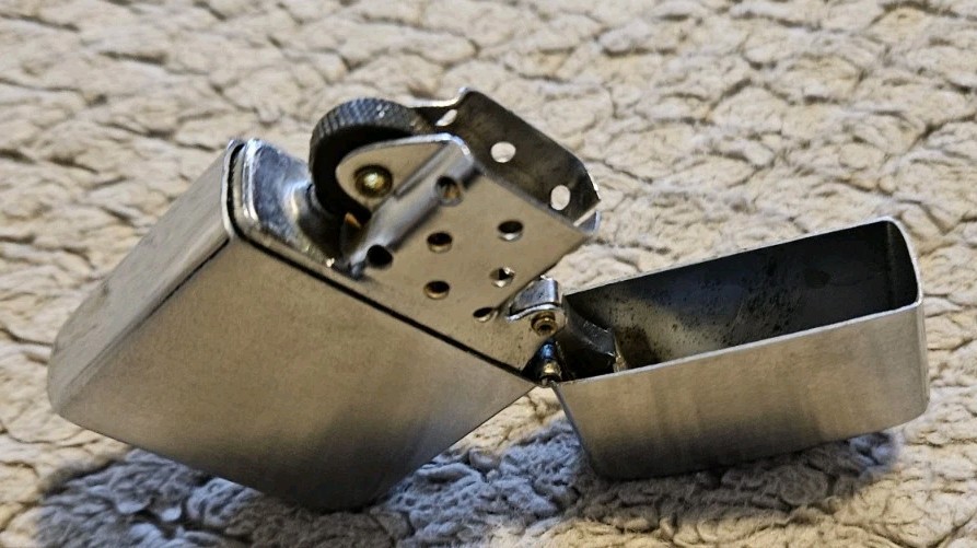 Ogawa Lighter "Concrete Construction Placing Inc." Silver