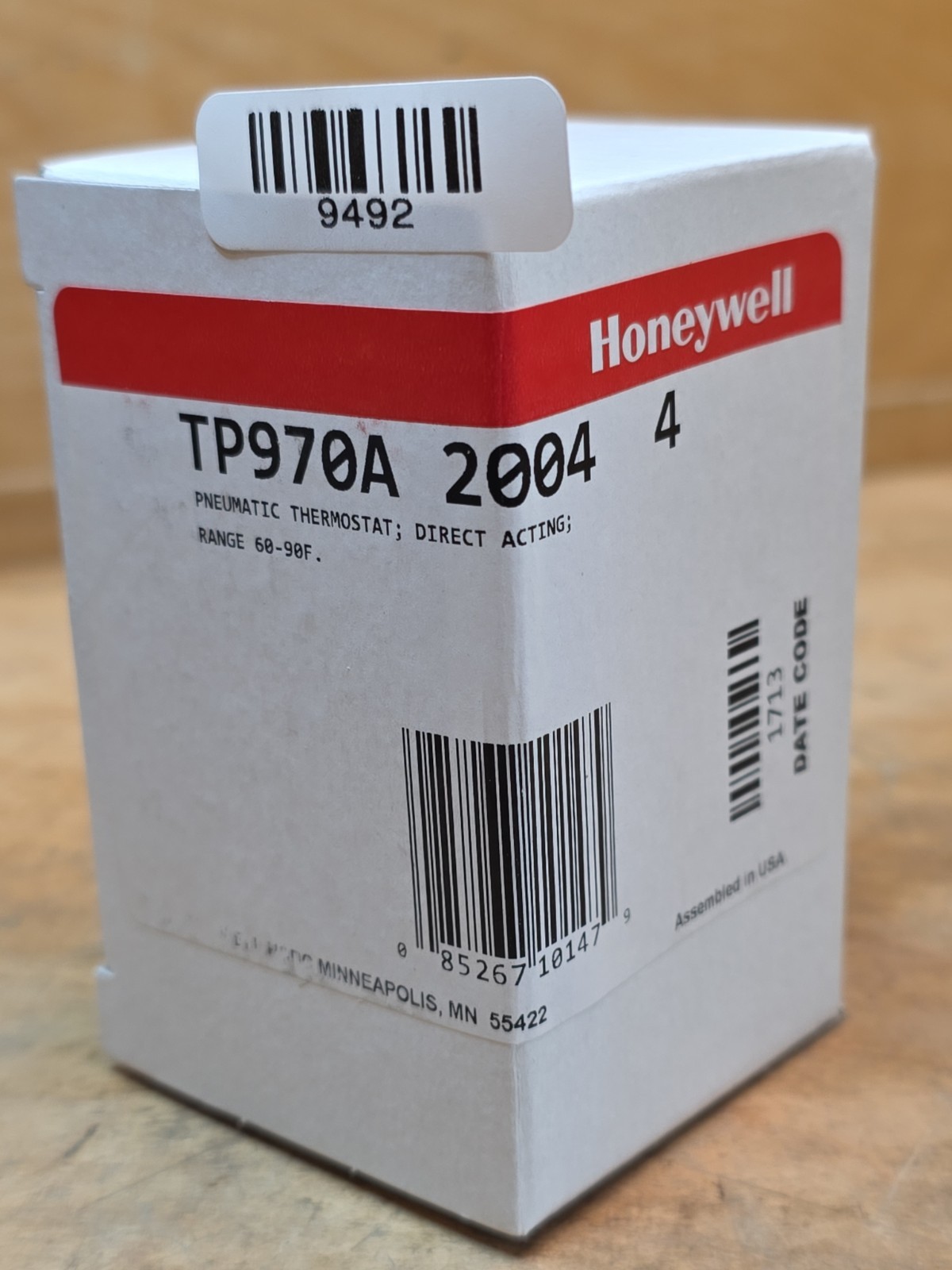 Honeywell TP970A 2004 4 Pneumatic Thermostat Direct Acting Analog - NEW