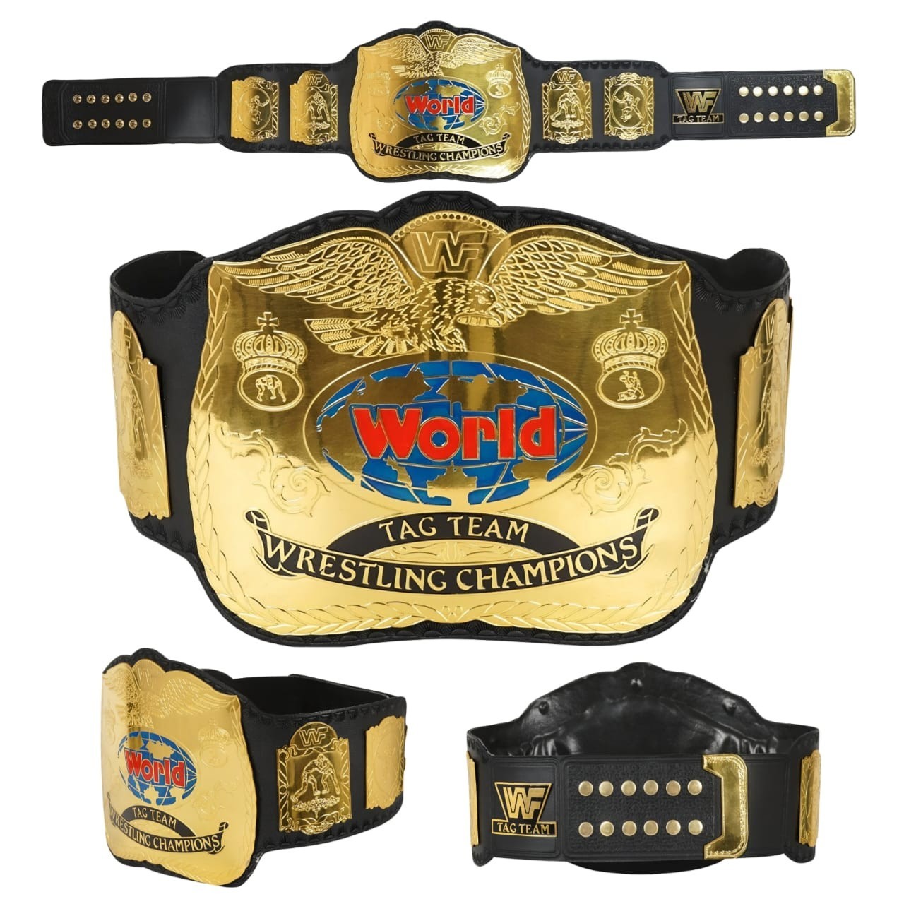 New World Tag Team Wrestling Championship Replica Title Belt Adult 2MM Metal