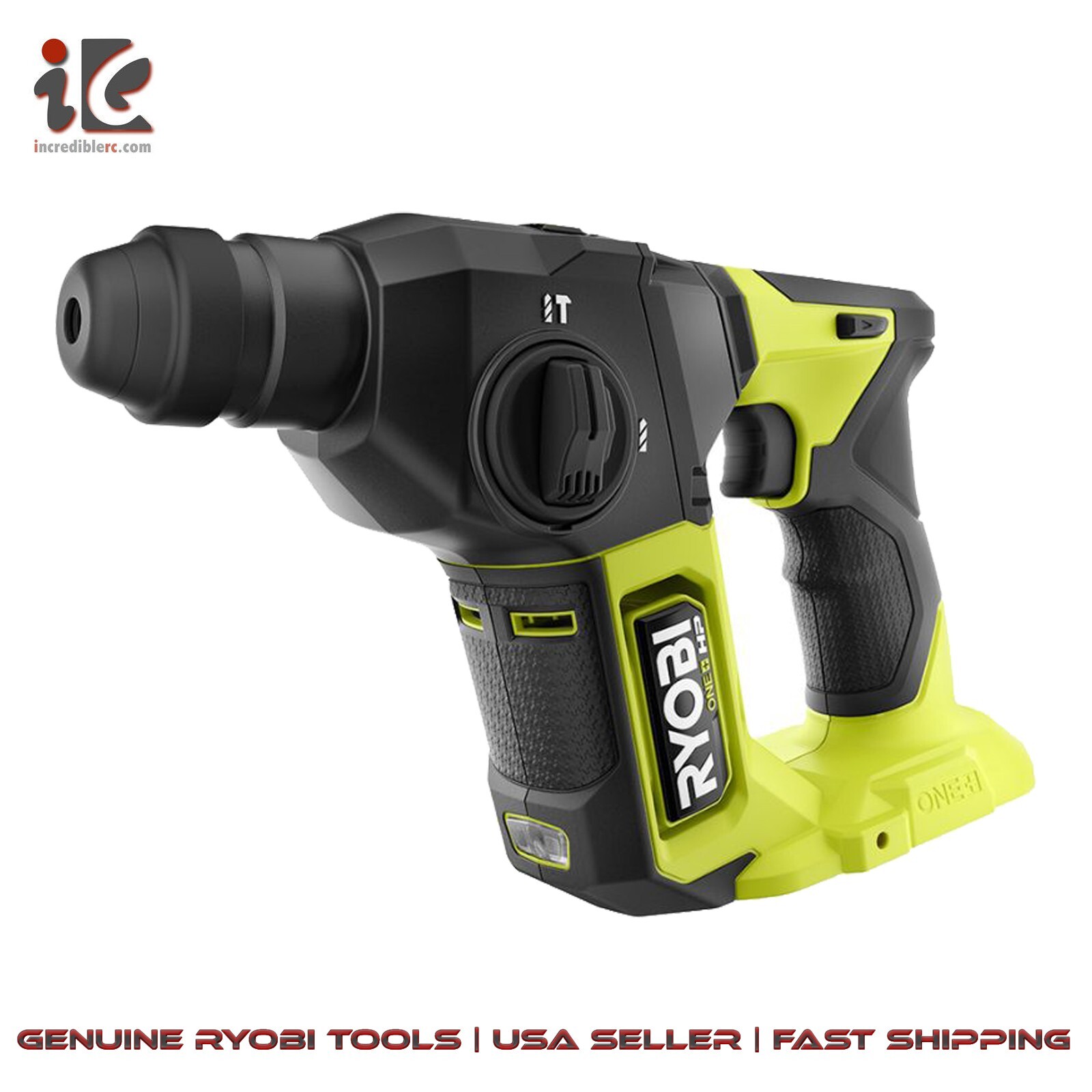 New RYOBI PSBRH01B ONE+ HP 18V Brushless Compact 5/8" SDS Rotary Hammer Tool