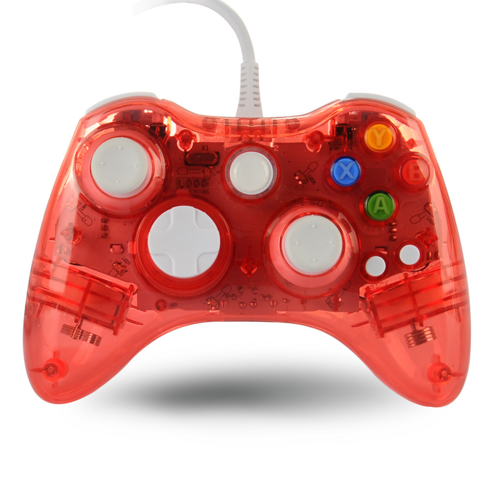 Glow USB Wired/Wireless Game Controller For Microsoft Xbox 360 Slim&PC Afterglow