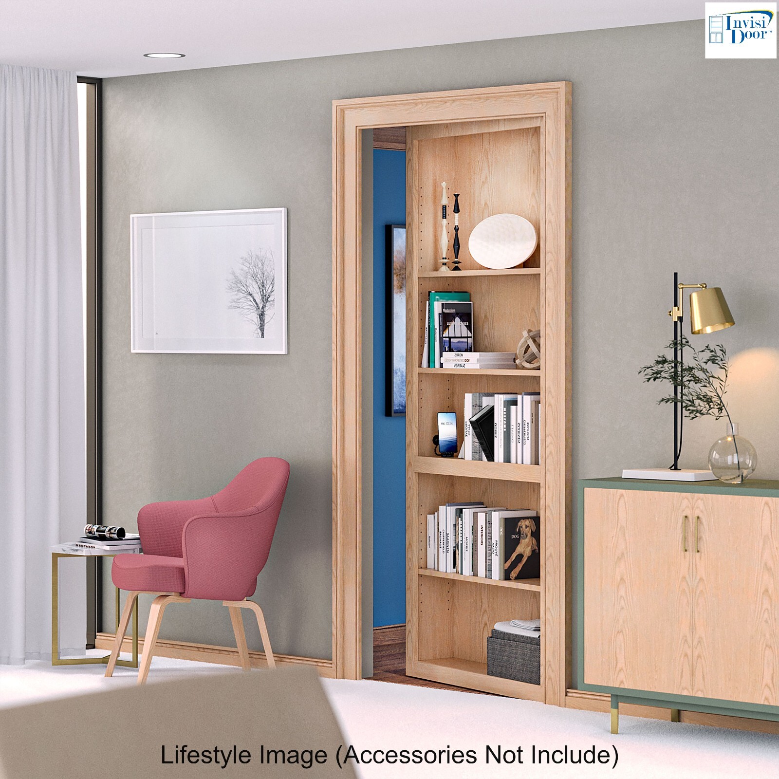 InvisiDoor™ Unfinished Assembled Hidden Door *FREE FREIGHT*