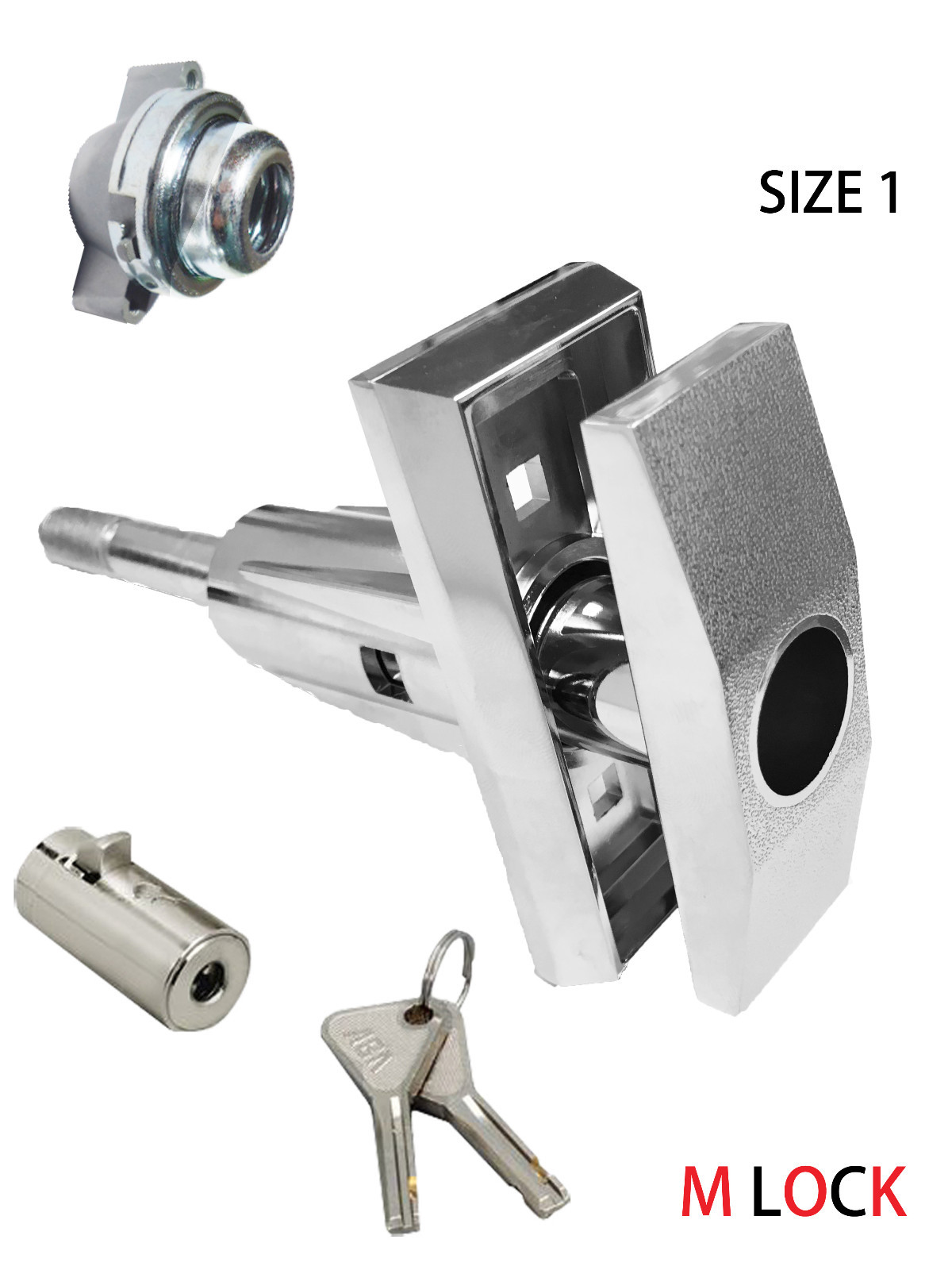 Vending T Handle + 8501 cylinder lock  Vendo replacement Snack +slam nut Size 1