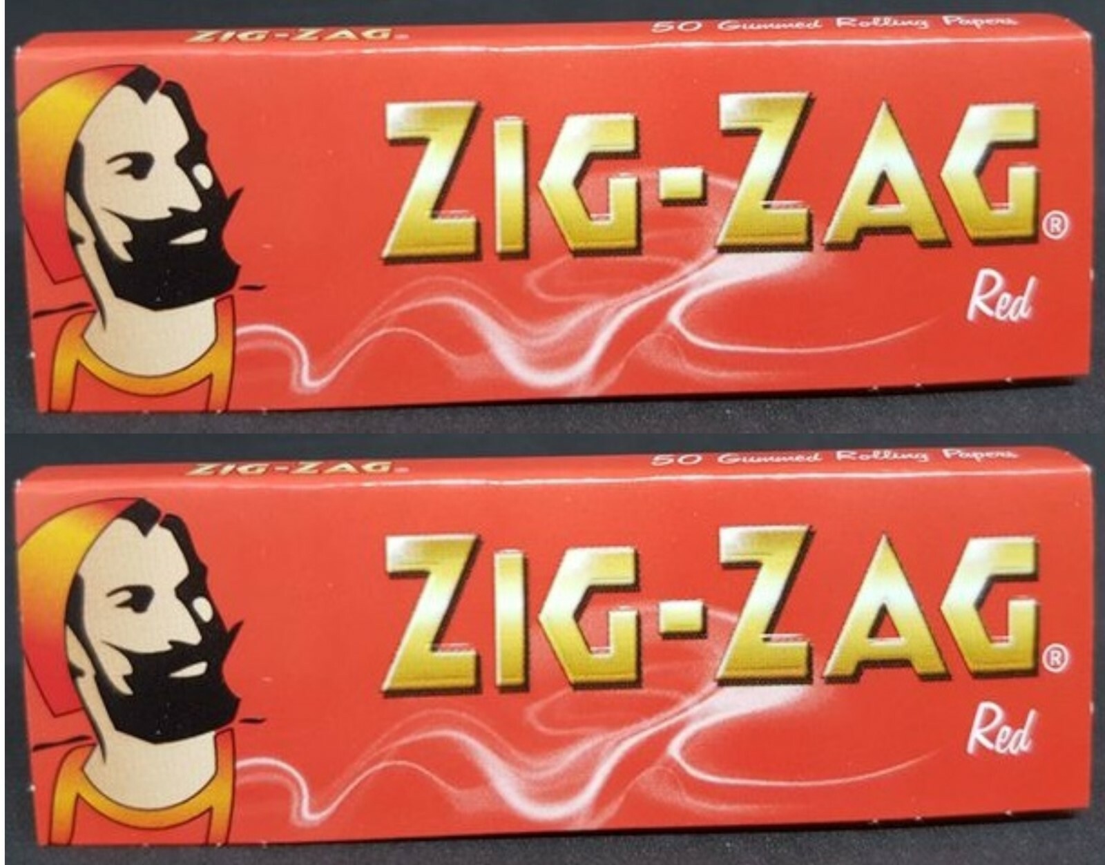 2 Packs Zig Zag Red Rolling Papers Single Wide Best Price USA SHIPPED