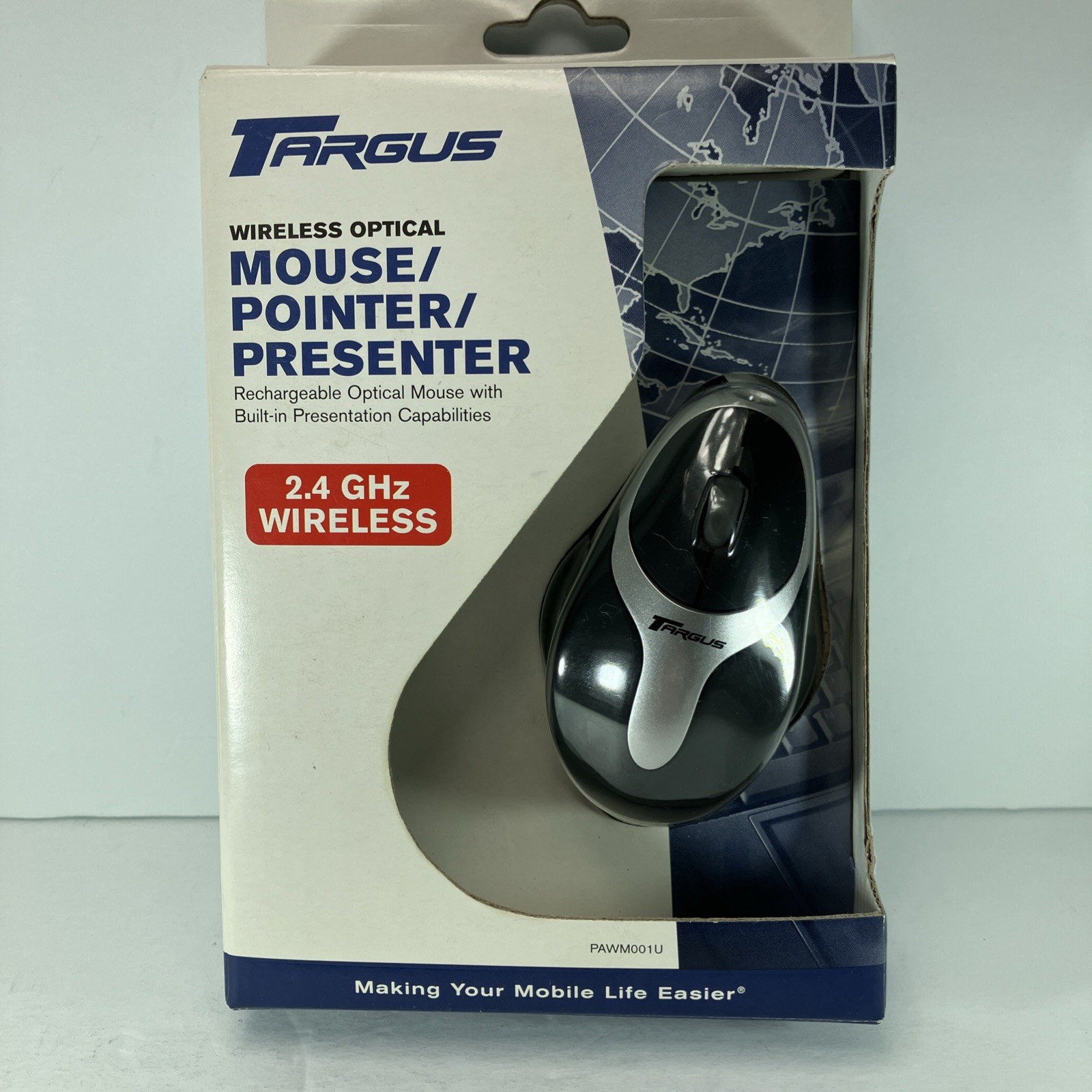 Targus PAWM001U Wireless Optical Mouse Pointer Presenter Brand New Sealed