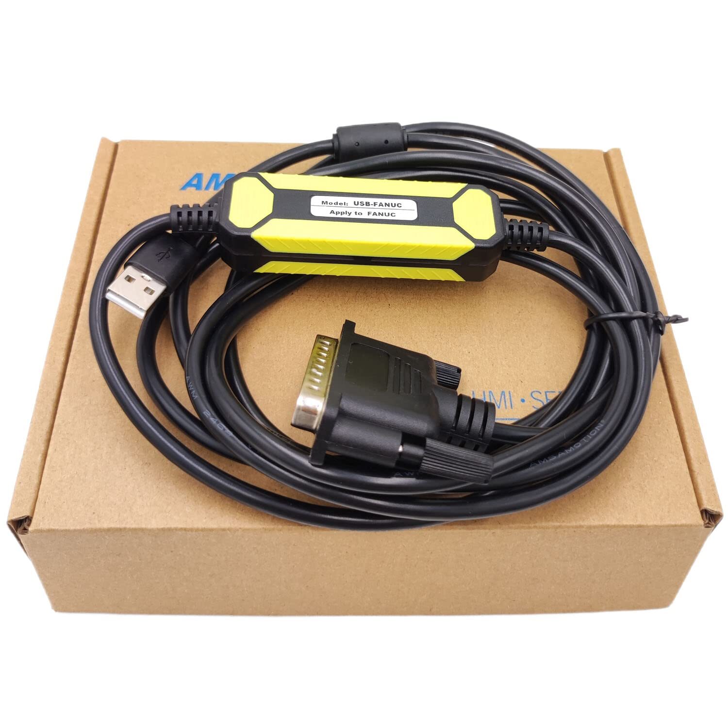 USB-FANUC RS232 Data Transfer USB Convert DB25 Pin Download Cable For Fanuc #J