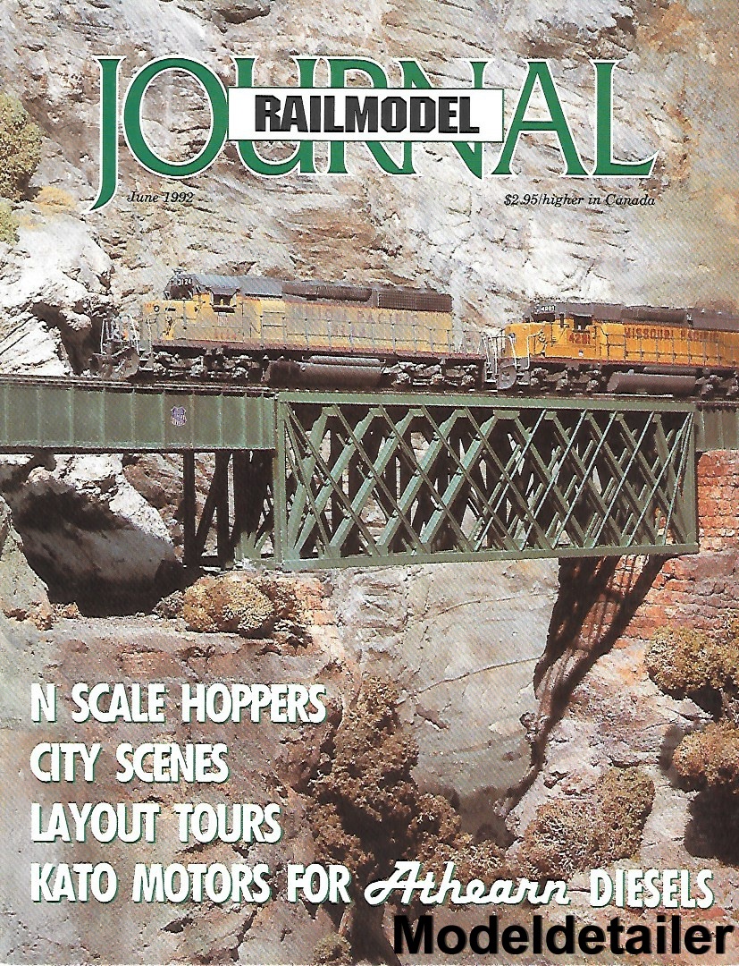 Railmodel Journal June 92 UP Union Pacific Utah D&RGW EMD GP9 B&O Kato Athearn