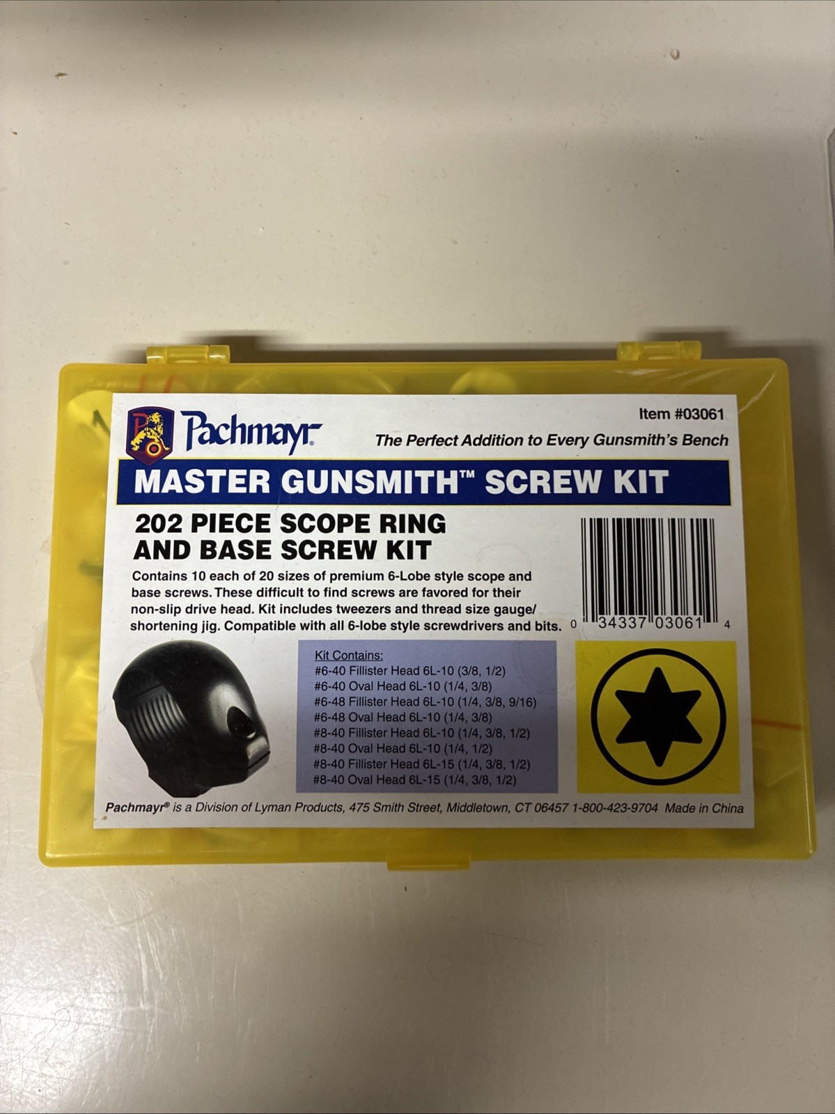 Pachmayr Master Gunsmith Torx-Style 6-Lobe Ring & Base Screw Kit (202pc) - 03061