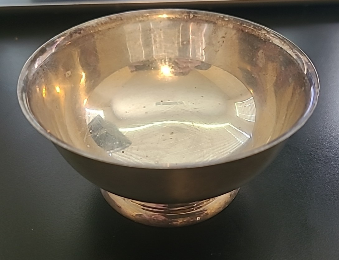 Vintage Sheridan Silver Plated Bowl - 4 ⅜ inch Diameter - 2 ¼ inch Height