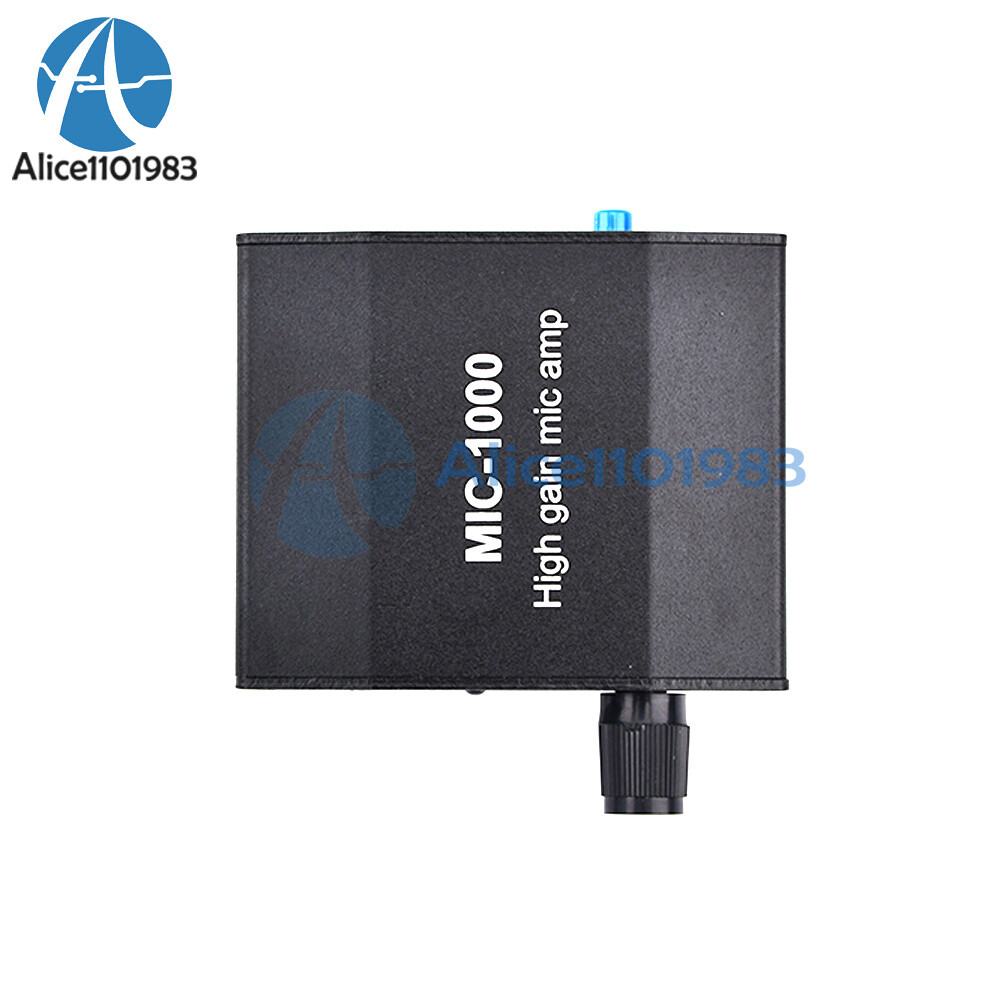 Microphone Amplifier Mic Audio Amp High Gain 1000 Times Amplification Accessory