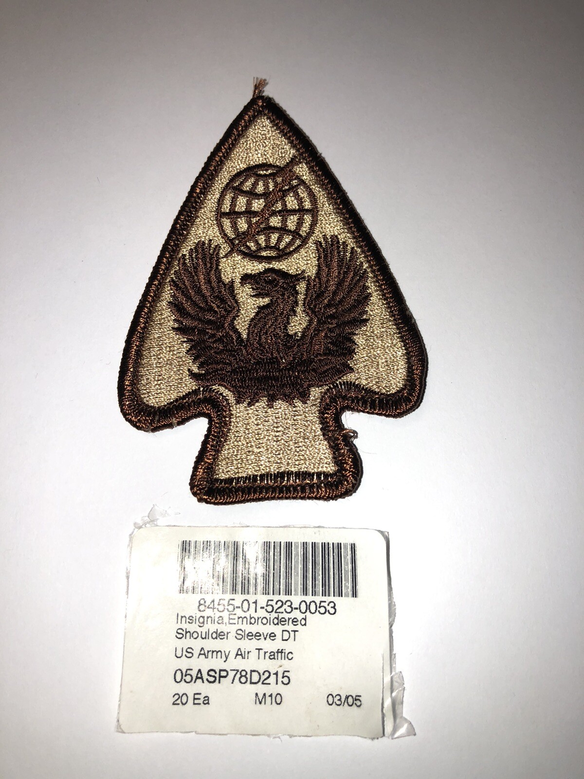 Air Traffic Services Command Desert Tan U.S. Army Shoulder Patch Insignia