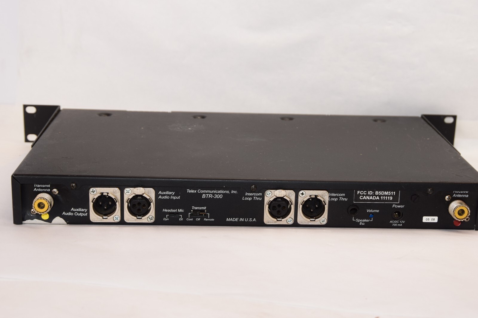 TELEX RADIOCOM BTR-300 Wireless Intercom Base Station *Missing Button*